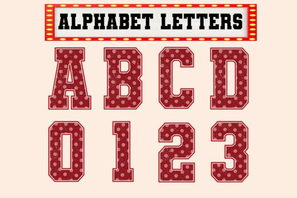 Craft Custom Messages with Red Dot Retro Valentine Alphabet Letters