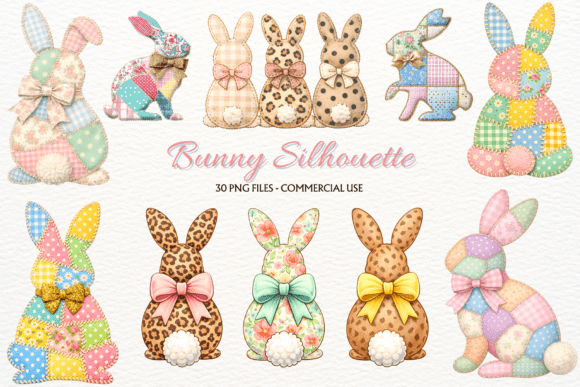Easter Bunny Silhouette PNG Clipart: Your Go-To Design Asset