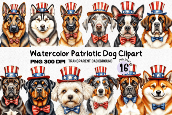 Patriotic Dog Clipart: A Designer's Guide to Festive Graphics