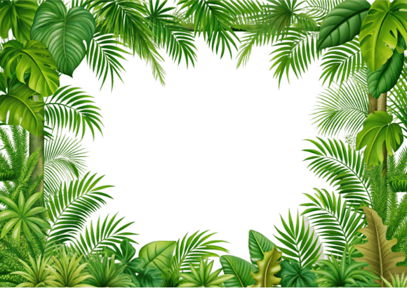 Tropical Leaves Frame 3D Icon: A Designer's Guide to Lush Digital Assets