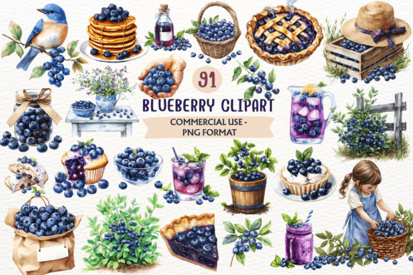 Watercolor Blueberry PNG Berry Clipart: A Designer's Guide