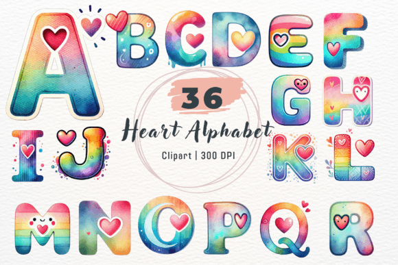 Watercolor Heart Alphabet Pink Letters: A Designer's Guide